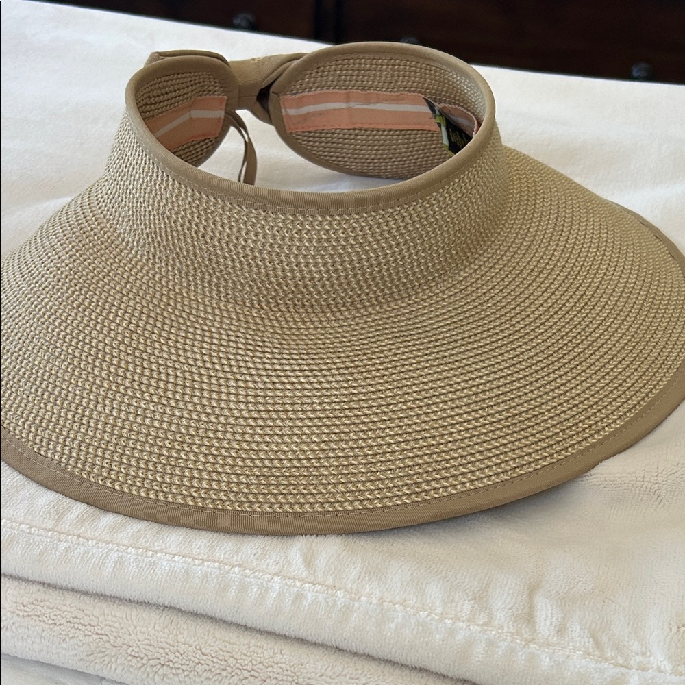 Sunday Tan Woven Sun Visor